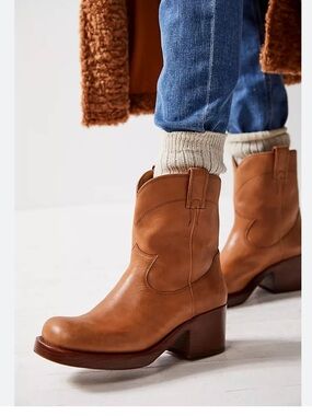Jeffery Campbell Sleepy Cowboy Leather Western-Inspired Ankle Boots